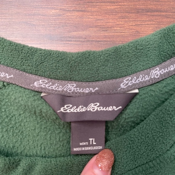 Eddie Bauer Men’s Fleece Long Sleeve Pullover Size LT - Picture 3 of 5